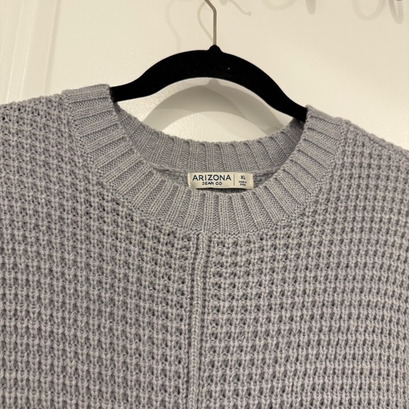 Arizona Jean Company Women's Gray Crewneck Sweater Size XL Fall Winter Cozy NWT - Picture 5 of 9